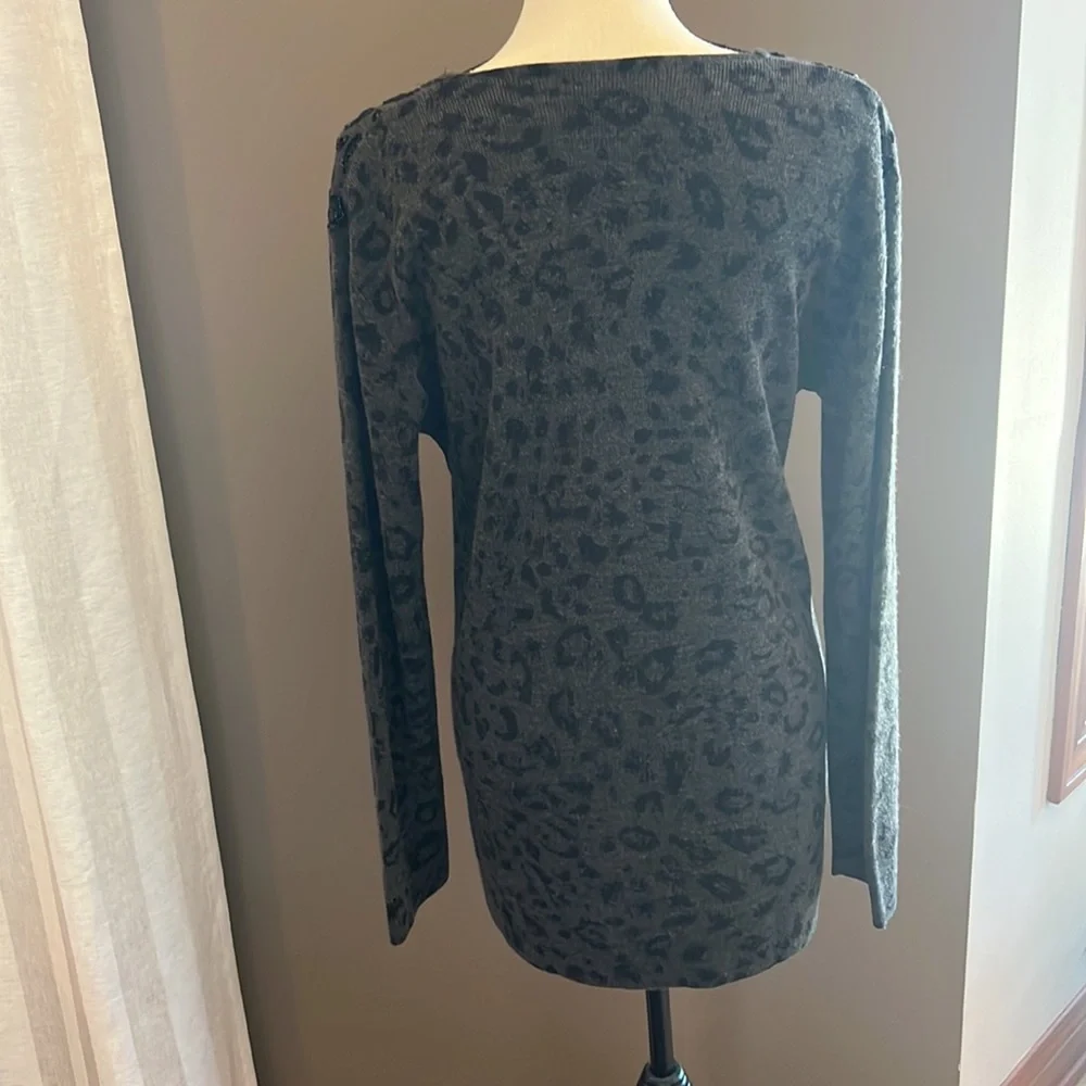 Cheetah print sparkly sweater